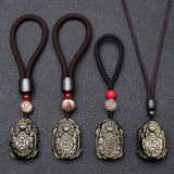 Знак зодиака 2026 года — Свинья в черепахе Кулон Хэ Диджи Дракон Черепаха Лин 1 Черепаха Золотая черепаха