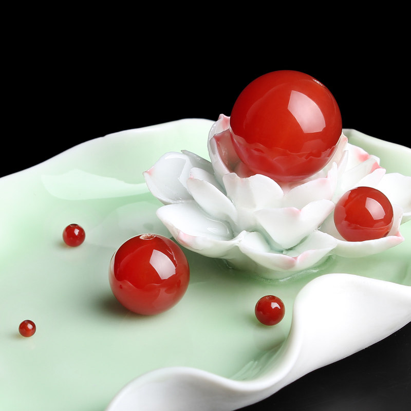 DIY Buddha Ball Handstring Accessories Material Red Aaron Ball Ball Semi-Finished Bears Crystal Cord Ball