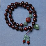 Ретро браслет из розового дерева для влюбленных подходит для мужчин и женщин, резные деревянные четки из грецкого ореха