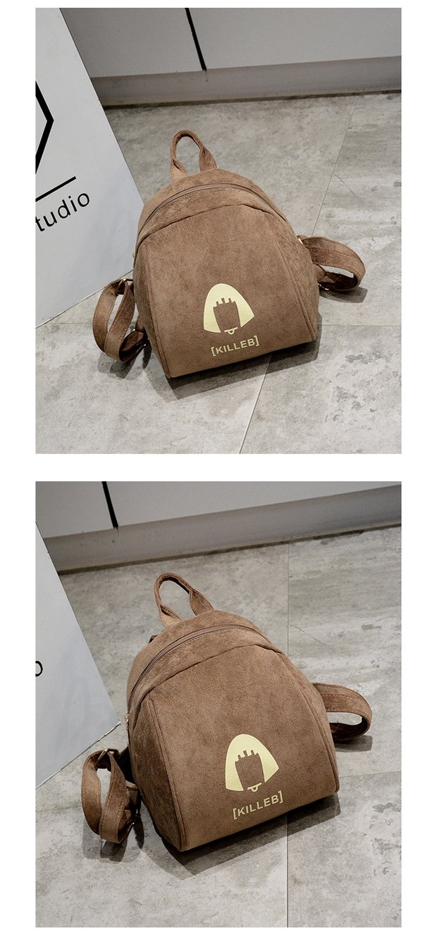 Hàn Quốc mini đôi trở lại ba lô cashmere nữ hoang dã nhỏ ba lô retro vỏ nhỏ túi du lịch thủy triều balo đi học nữ cấp 1