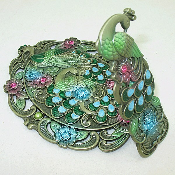 Russian desktop stereo peacock retro handlebar handle single folding makeup mirror girlfriend foreign friend gift