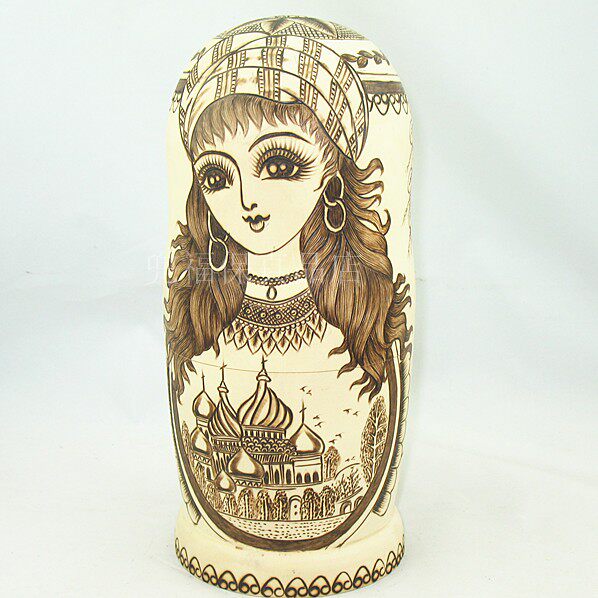 Russian doll 10-layer imported original traditional hand-engraved engraved art ten-layer birthday gift