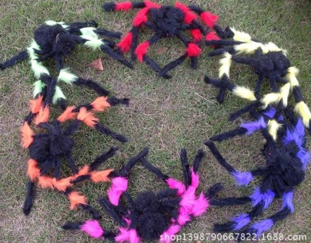 Đồ dùng trong ngày Halloween đạo cụ trang trí nhà ma / nhện lớn / mạng nhện lớn màu trắng / bông nhện trắng - Sản phẩm Đảng / Magic / Hiệu suất đồ hoá trang harry potter