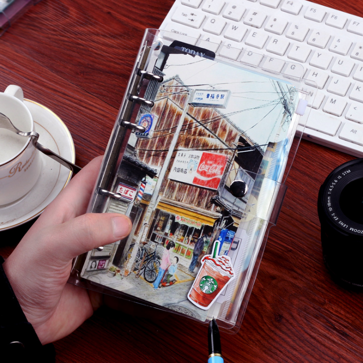 Hands account This creative little fresher minimalist notepad hand ledger loose-leaf notebook assembly DIY travel gift suit