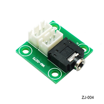 3 5 headphone audio adapter board to 2 54 terminal lead board power amplifier chassis DIY wiring board