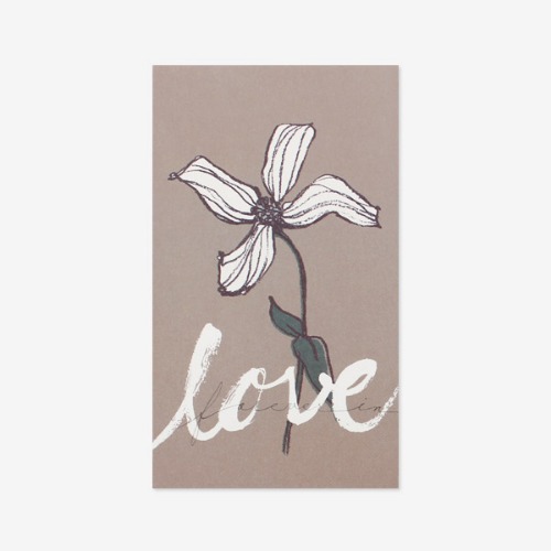 40 pieces of love love flower language simple and exquisite atmosphere diy sealing stickers self-adhesive decorative label stickers