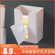 Tissue box living room wall-mounted Net red creative napkin drawing Box Kitchen tissue tube toilet non-punching