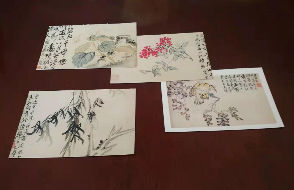 Flowers Bird Mountain and Shui Postcard 23 Li Yu 11*16CM2021 Happy Year No Postcard