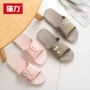 Nữ dép phòng tắm nhà nhà mùa hè trượt nội thất nặng đáy những người yêu thích thời trang dép tắm mềm có đế nhựa và dép nam - Trang chủ dep di trong nha