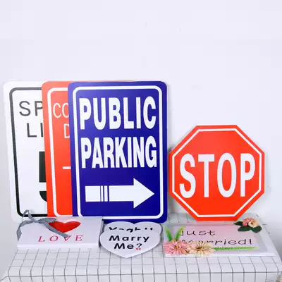 Wedding photography props photo studio creative location photo props fashion travel Street shooting theme hand holding board brand