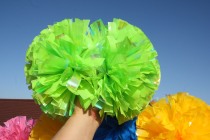 Colorful Matt Green-competition flower ball cheerleading flower ball hand flower test flower ball inter-class exercise Flower Ball