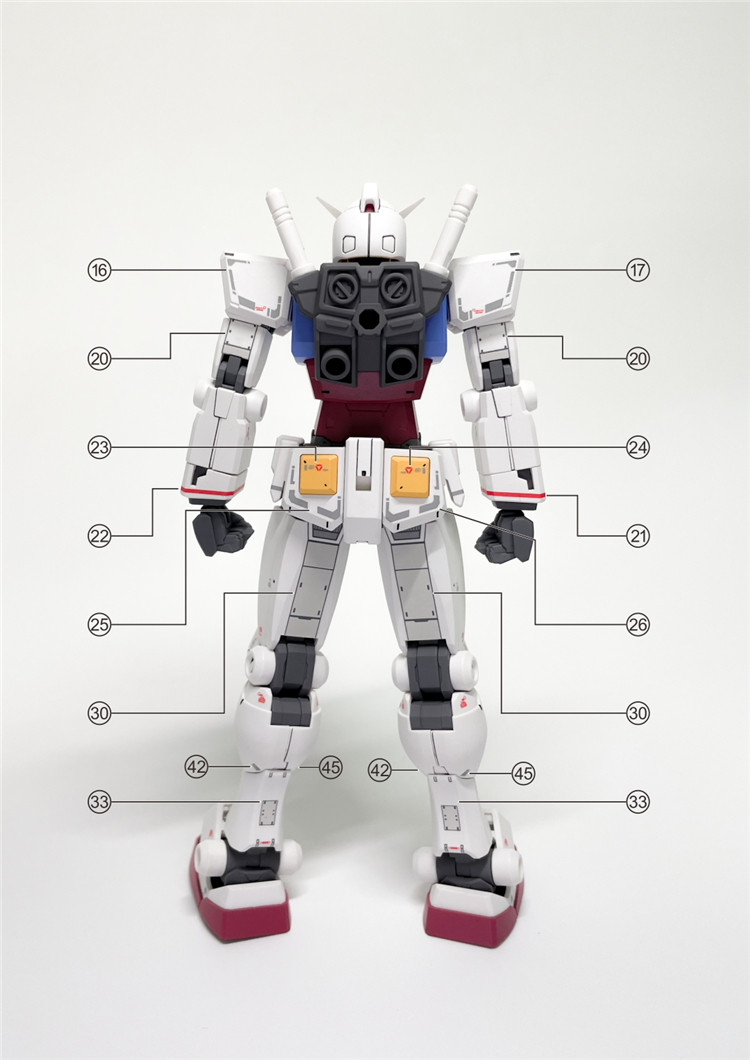 Коллекционные стикеры 【evo】hg 1:144 rx-78-2 元祖高达/头号玩家(超越全球).萤光水贴