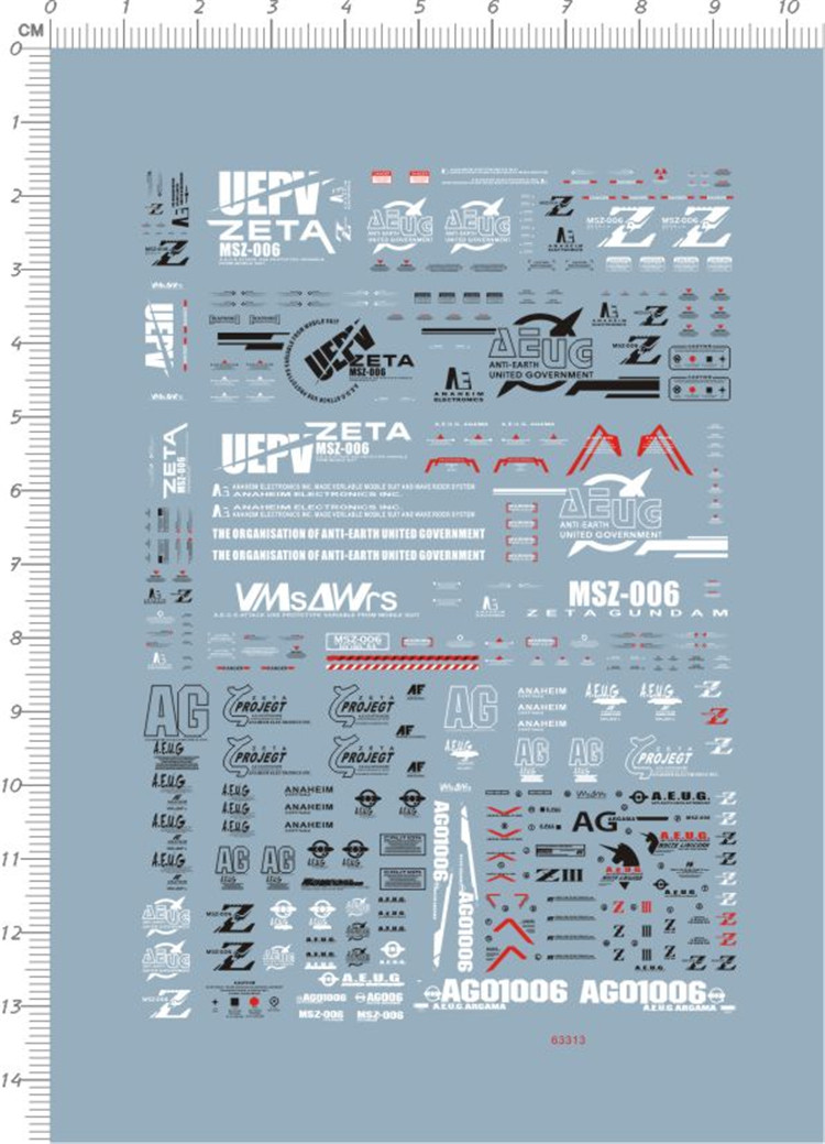 Up to HG Zeta Gundam MSZ-006 Z Up to Special Water Paste(63313)