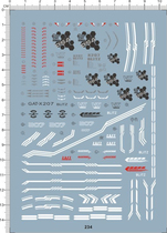 Gundam MG Blitz Gundam GAT-X207 Lightning Gundam Special Water Sticker (234)