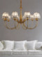 American-Style Crystal Chandelier, All-Copper, Light Luxury Living Room Lamp, Post-Modern, Elegant Dining Room and Bedroom Lighting, Direct Sales from Zhongshan Manufacturer