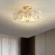 American Bedroom Ceiling Lamp New Light Luxury Crystal Creative Personality Warm Room Study Lamp Zhongshan Factory Direct Sale