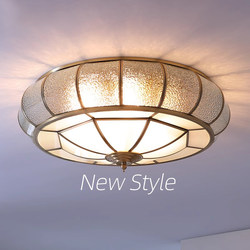 American-Style All-Copper Ceiling Light, European-Style Vintage Country Balcony Light, Light Luxury Master Bedroom Lighting, Direct Sales from Guangdong Zhongshan Manufacturer