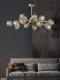 Nordic Light Luxury Crystal Chandelier Molecular Living Room Lamp Post-Modern 2024 New Model All-Copper Lighting Fixtures Direct Sales from Zhongshan Manufacturer