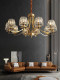American-Style Chandelier, All-Copper Crystal, Light Luxury, Elegant, Simple, Modern, Suitable for Living Room, Dining Room, Bedroom, Lamp, Direct Sales from Guangdong Zhongshan Manufacturer
