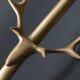 All-Copper Wall Lamp American Country Antlers Bedroom Bedside Lamp Nordic Balcony Light Luxury Guangdong Zhongshan Factory Direct Sale