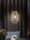 American-Style Entryway Chandelier, All-Copper Bedroom Bedside Lamp, Light Luxury Corridor Glass Lamp, Direct Sales from Zhongshan Manufacturer