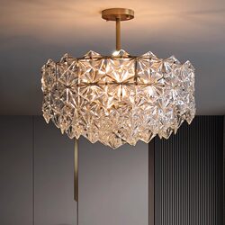American-Style Light Luxury Chandelier, Living Room and Bedroom Lamp, Modern Crystal Lamp, Nordic Creative Dining Room Lighting, Zhongshan Manufacturer Direct Sales
