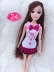 3D Real Eyes Barbie Dress Up Doll Set Princess Short Dress Trang phục Phụ kiện Đồ chơi đồ chơi trang điểm cho bé gái Búp bê / Phụ kiện