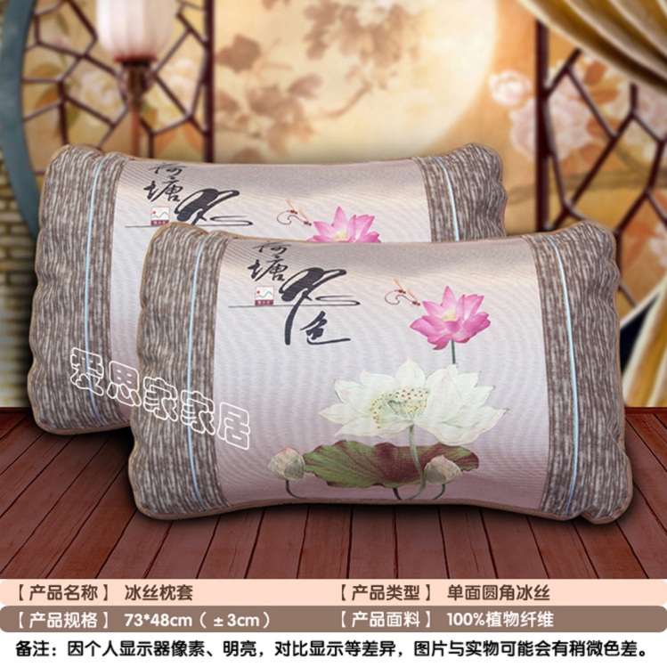 [Một cặp thiết bị] mùa hè băng lụa đặc biệt mát mẻ gối đơn gối mat điều hòa không khí lõi - Gối trường hợp gối đầu