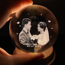 Chinese Valentines Day Valentines Day gift to give girlfriend custom crystal ball music box Music Box Music Box Creative wedding wedding souvenir