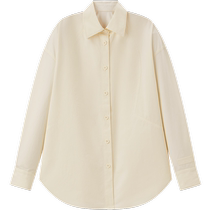 PEACEBIRD 2024 Spring New Simple Silhouette Shirt Womens Loose Outer-style Shirt Casual Top