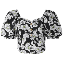 (Same style in shopping malls) PEACEBIRD Womens 2023 Summer New Quality Printed Tops A1CDD2E03