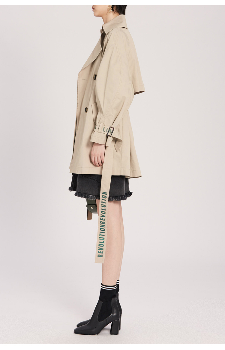 Trench pour femme PEACEBIRD    en Coton - Ref 3226141 Image 8