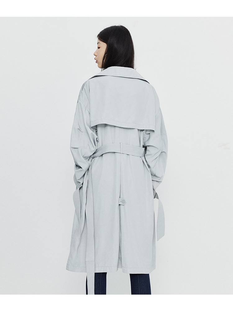 Trench pour femme PEACEBIRD    en Polyester - Ref 3226194 Image 16