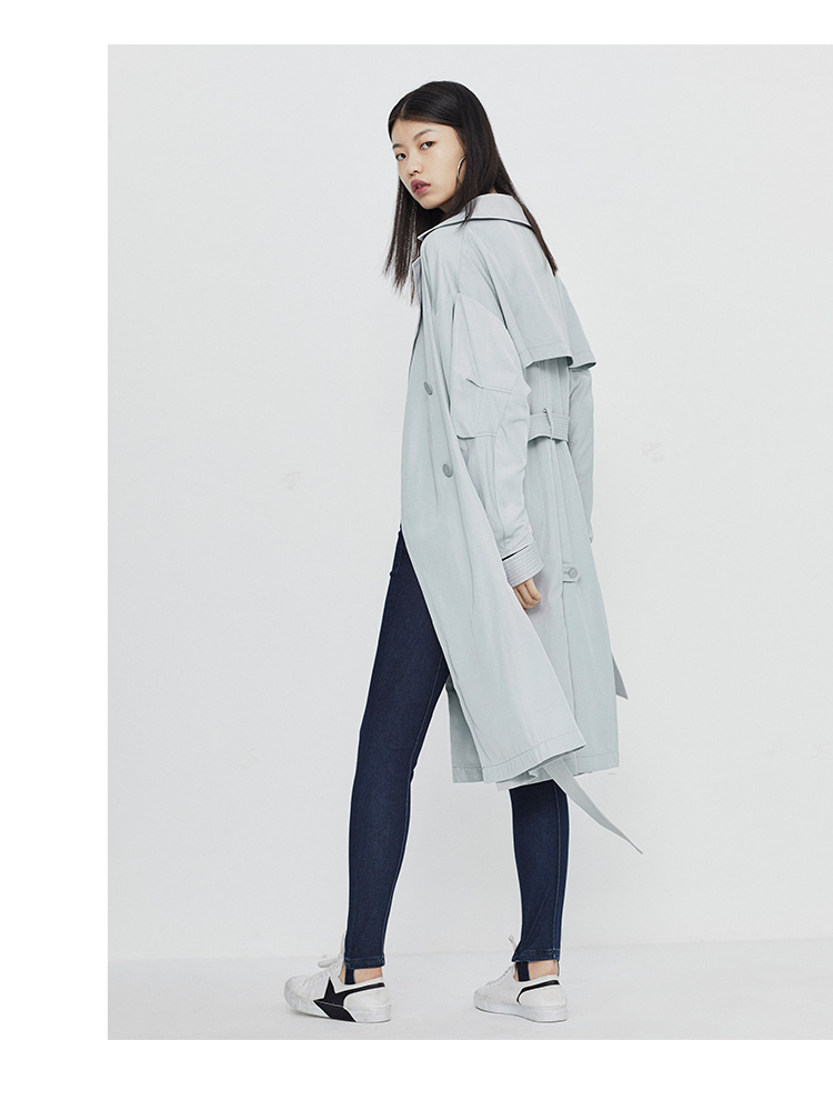 Trench pour femme PEACEBIRD    en Polyester - Ref 3226194 Image 15