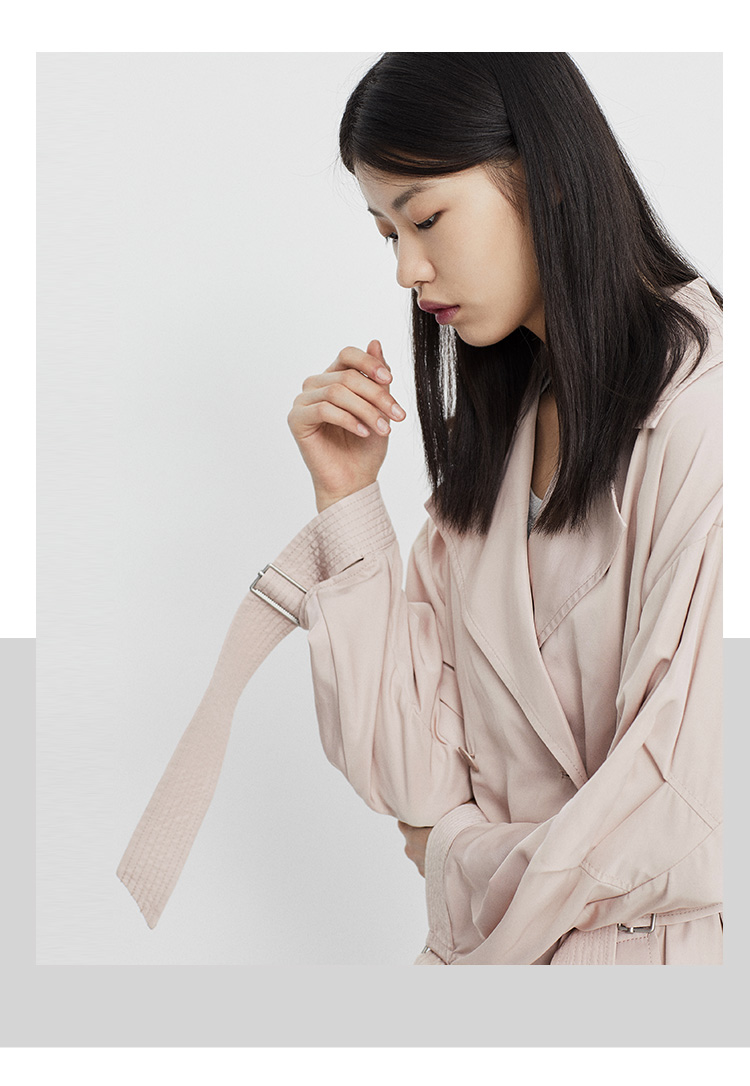 Trench pour femme PEACEBIRD    en Polyester - Ref 3226194 Image 7