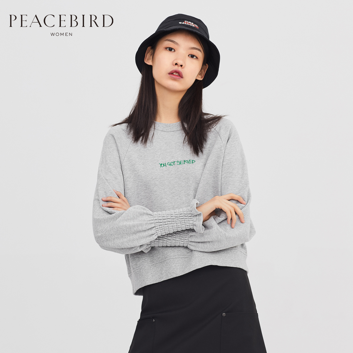 Sweatshirt femme PEACEBIRD    - Ref 3216653 Image 1