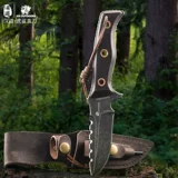 Наружный нож -транспортный перевозчик -Корпюрный нож тактический интегрированный нож Прямой Меч Длинный Специальный Военный Нож для выживания, интегрированный с ножом дикого лагеря