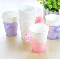 Disposable Cup Cup holder water Cup support cup holder 6 anti-scalding cup holder Cup plastic cup holder cup holder
