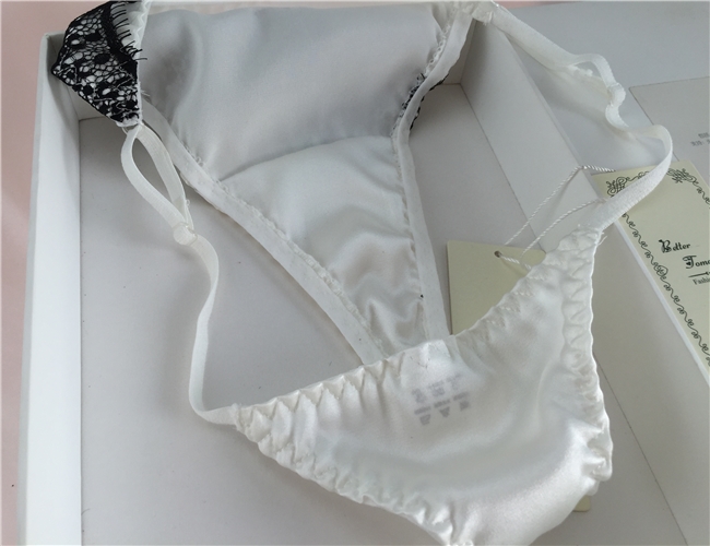 Đồ lót lụa nữ 2018 mới 100% lụa nữ thongs T quần lót đồ lót lụa quần xì