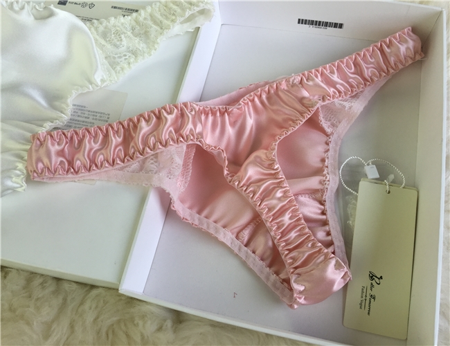 Quần lót lụa nữ 100% lụa thong T quần lót. sip nam