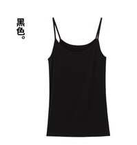 Small Hanging Vest Female Summer Sexy Cotton Short Short External Wears with Slim Black White Hanging Sweater