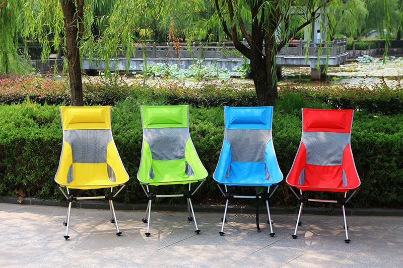 New head - in - head lounge chair 7075 aluminum alloy portable chair sand chair ultralight color