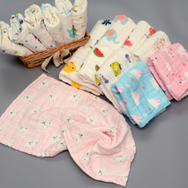 yiran baby gauze Childrens small towel Pure cotton six layers washed cotton High density seersucker 25*50