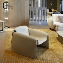 Modern minimalist creative designer chair Italian minimalist living room single leisure sofa chair high-end reception model