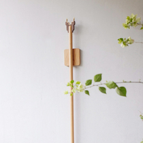 Pick up for a long time solid wood stand-up clothes stand clothes pole pick-up clothes pole pick-up clothes bar telescopic stick