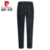 Thương hiệu quần jeans nam chính hãng Pierre Cardin màu rắn quần nam 2019 xuân mới quần xanh đen hoang dã - Quần jean