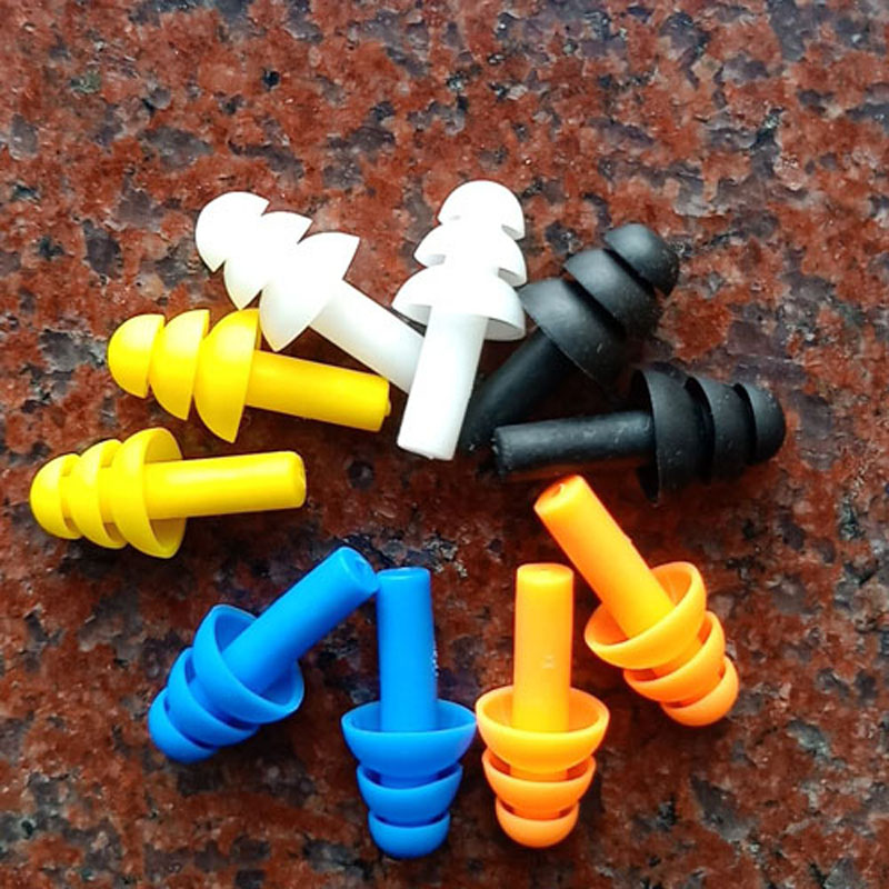 Silicone swimming earplugs waterproof and anti-noise ultra-soft children's adult unisex swimming equipment mushroom earplugs