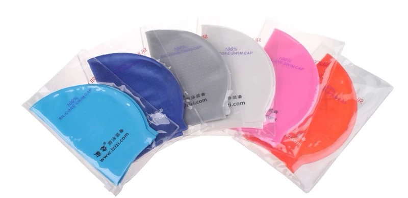 Tư thế sóng silicone mũ bơi nữ không thấm nước tóc dài Hàn Quốc thời trang dễ thương mũ bơi nam hạt trượt chính hãng