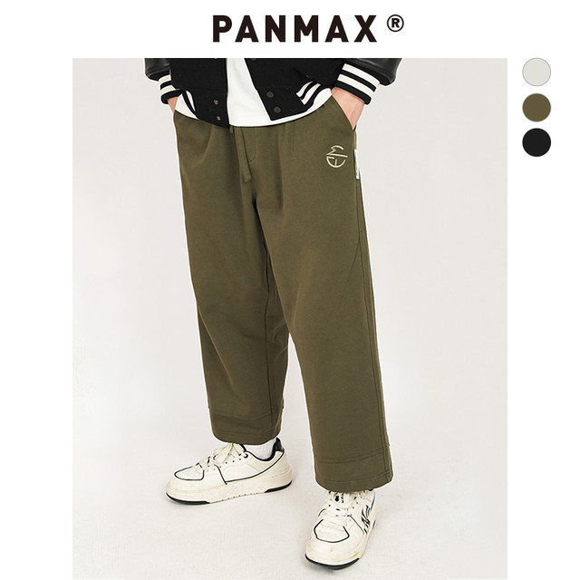 PANMAX plus size men's pants trendy brand men's outdoor casual trousers fashion sweatpants drape enlarged sports sweatpants