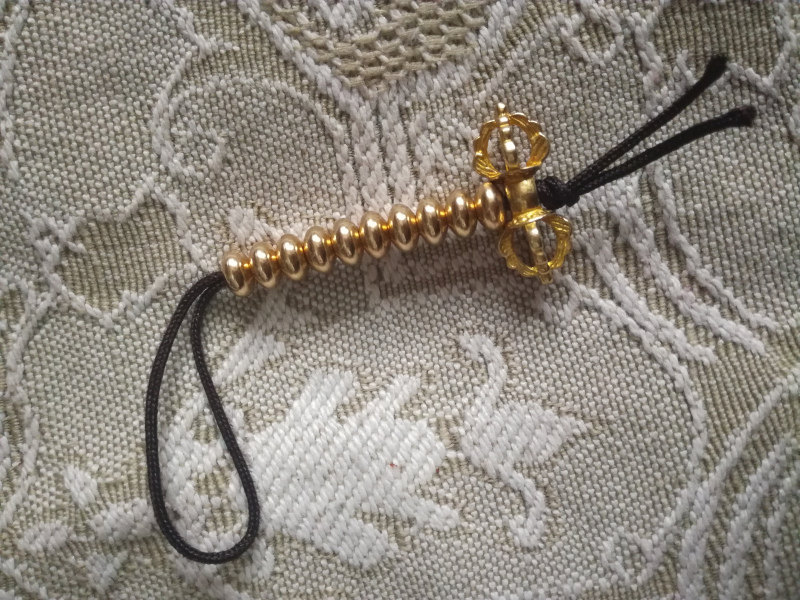 Tibetan counter pure brass fittings pure brass vajra butterfly copper beads